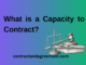 What is a Capacity to Contract?