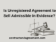 Is Unregistered Agreement to Sell Admissible in Evidence?