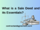 What is a Sale Deed and its Essentials?
