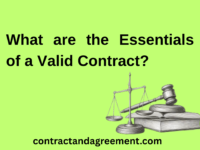 What are the Essentials of a Valid Contract?