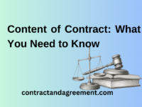 Content of Contract: What You Need to Know
