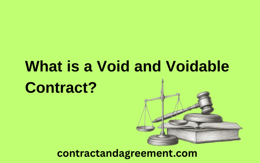 What is a Void and Voidable Contract?