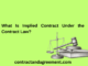 What Is Implied Contract Under the Contract Law?