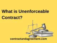 What is Unenforceable Contract?