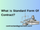 What is Standard Form Of Contract?