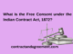 What is the Free Consent under the Indian Contract Act, 1872?