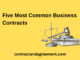 Five Most Common Business Contracts