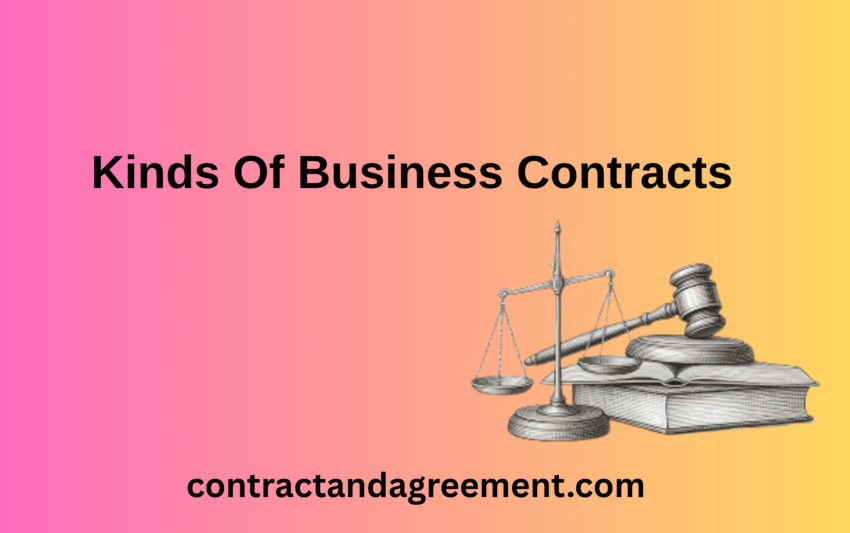 Kinds Of Business Contracts