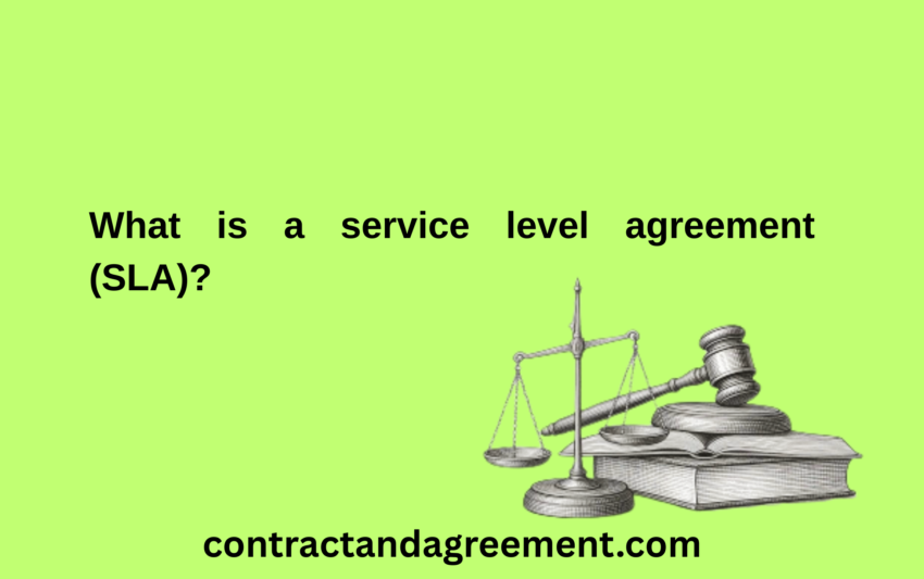 What is a service level agreement (SLA)?