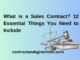 What is a Sales Contract? 12 Essential Things You Need to Include