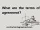 What are the terms of agreement?