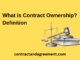 What is Contract Ownership? Definition
