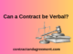 Can a Contract be Verbal?