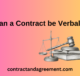 Can a Contract be Verbal?