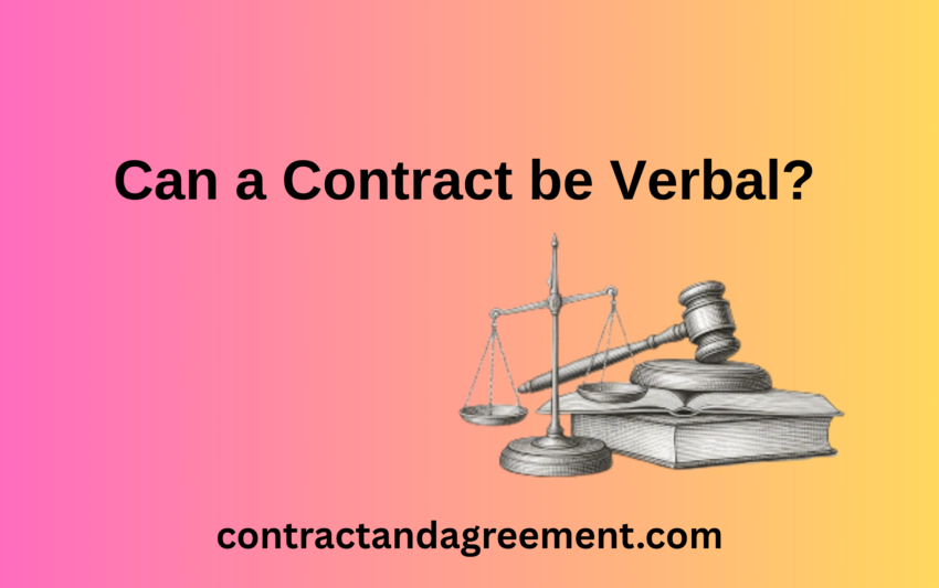 Can a Contract be Verbal?