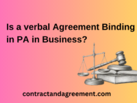 Is a verbal Agreement Binding in PA in Business?