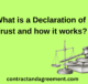 What is a Declaration of Trust and how it works?
