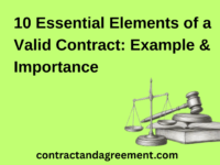 10 Essential Elements of a Valid Contract: Example & Importance