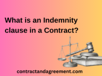 What is an Indemnity clause in a Contract?