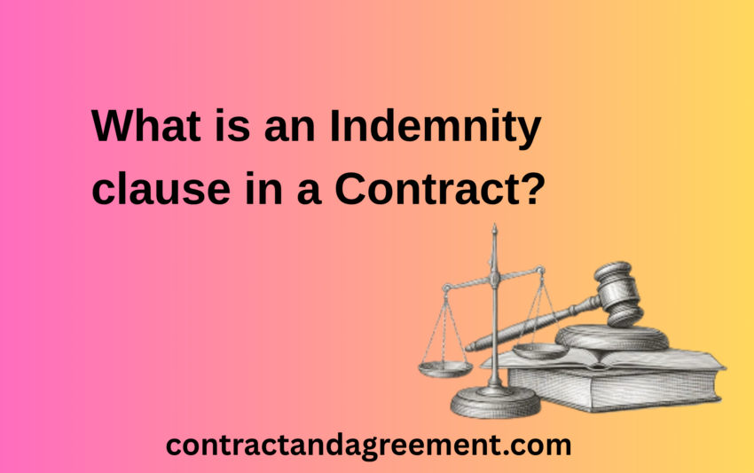 What is an Indemnity clause in a Contract?
