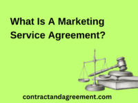What Is A Marketing Service Agreement?