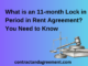What is an 11-month Lock in Period in Rent Agreement? You Need to Know