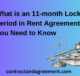 What is an 11-month Lock in Period in Rent Agreement? You Need to Know