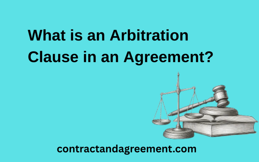 What is an Arbitration Clause in an Agreement?