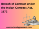Breach of Contract under the Indian Contract Act, 1872