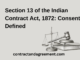 Section 13 of the Indian Contract Act, 1872: Consent Defined