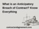 What is an Anticipatory Breach of Contract? Know Everything