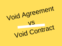 Difference Between Void Agreement and Void Contract